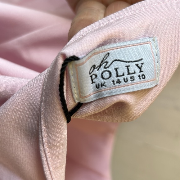 NWT Oh Polly Cressida Light Pink Mini Dress Size US 10 - Picture 6 of 6
